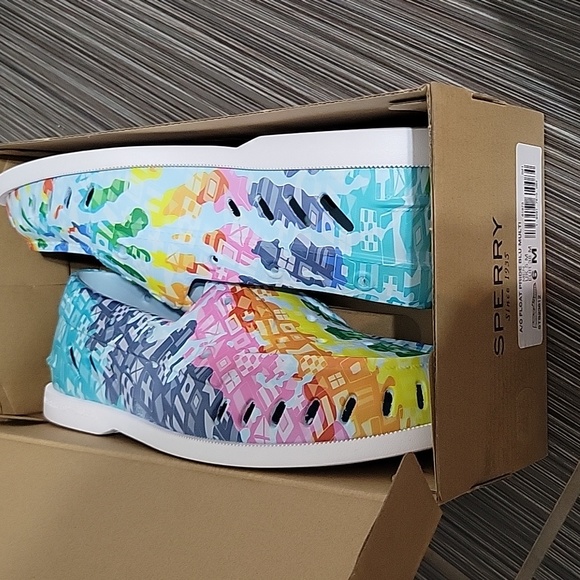 Sperry float pride multi colour men's 6 shoe - Picture 4 of 5